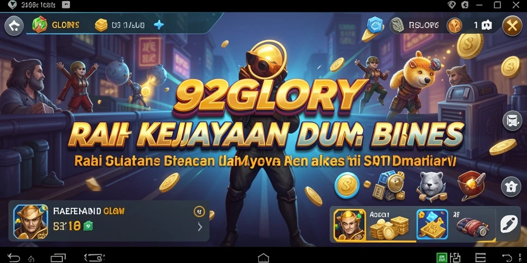 Gameplay seru dan strategis dalam 92GLORY, ciptakan bisnis Anda di dunia Tycoon.