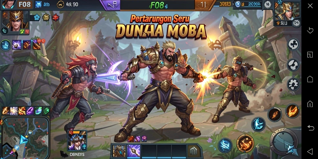 Tangkapan layar gameplay FO8 dengan aksi pertarungan seru.