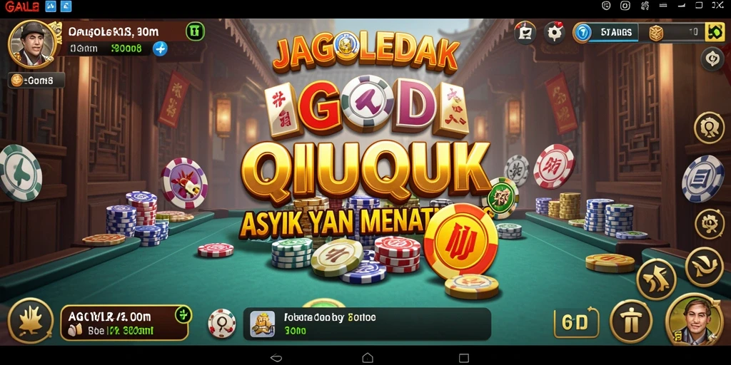 Tampilan gameplay seru dari JAGOLEDAK dengan kartu QiuQiu.