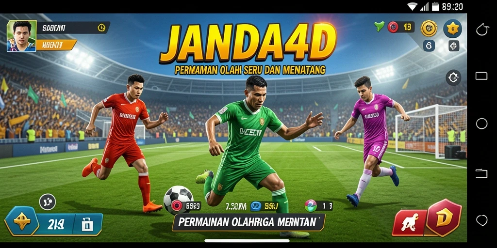 Tampilan menarik dari gameplay olahraga yang seru di JANDA4D.