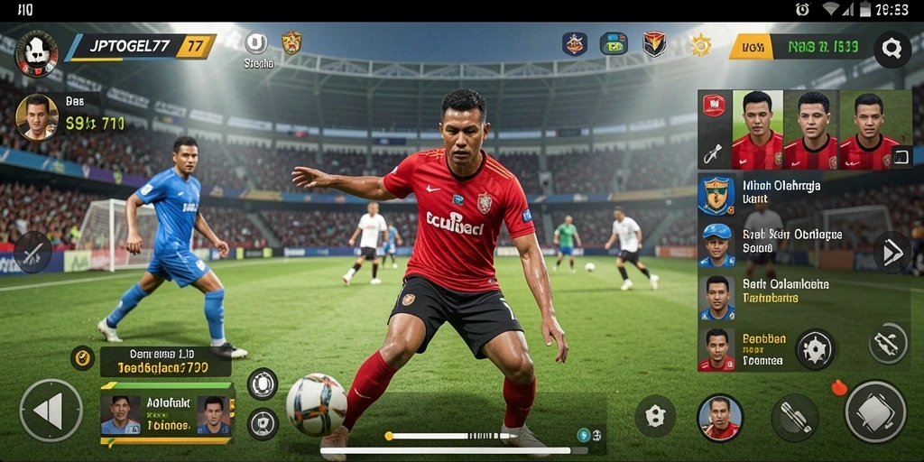 Screenshot gameplay <strong>JPTOGEL77</strong> menampilkan aksi olahraga yang mendebarkan.