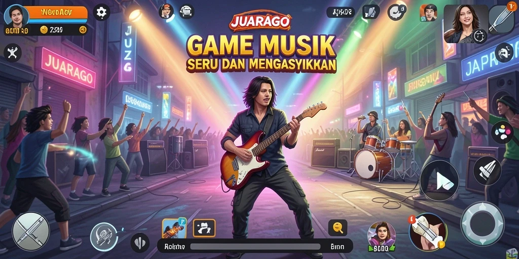 Tampilan gameplay JUARAGO yang menarik dan penuh warna.