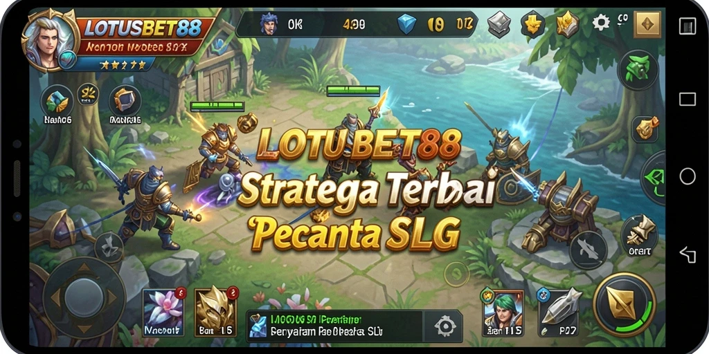 Screenshot LOTUSBET88 menampilkan pertempuran strategis yang intens dan grafis menarik.