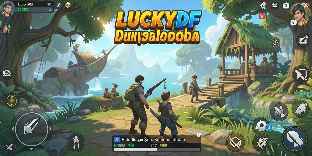 Tangkapan layar gameplay menunjukkan eksplorasi yang mendalam di <strong>LUCKYDF</strong>.
