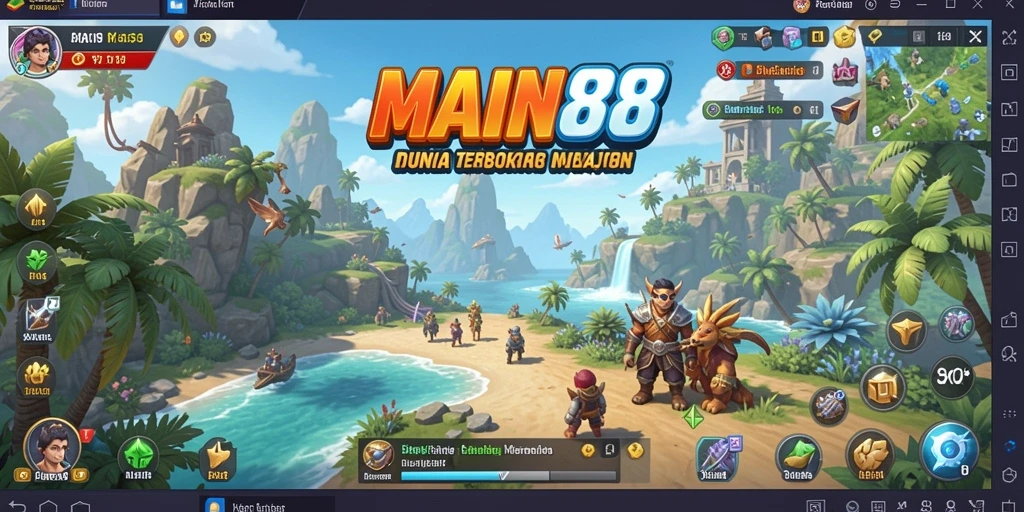 Tampilan gameplay dari MAIN88 yang penuh warna dan detail.