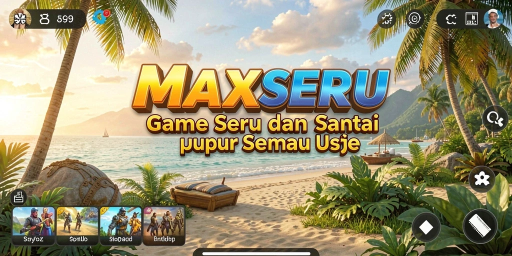 Tampilan seru dari gameplay MAXSERU yang mengasyikkan.
