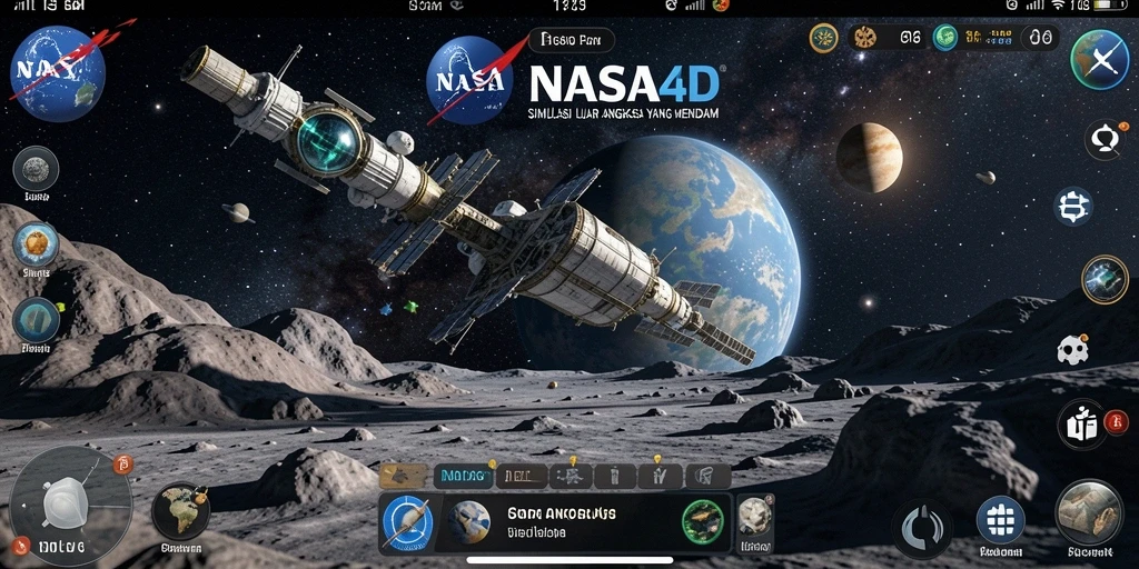 Tampilan gameplay NASA4D yang mendebarkan saat menjelajahi luar angkasa.