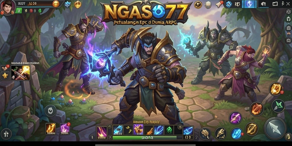 Tampilan gameplay seru dari NGASO77 dalam petualangan ARPG yang mendebarkan.