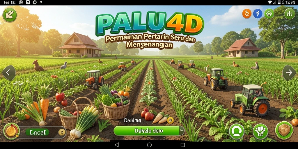 Tampilan gameplay PALU4D yang menarik dan penuh warna di dunia pertanian.