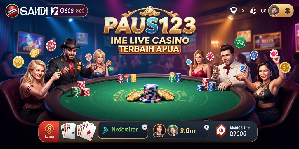 Screenshot PAUS123 menampilkan gameplay Live Casino yang seru dan interaktif.