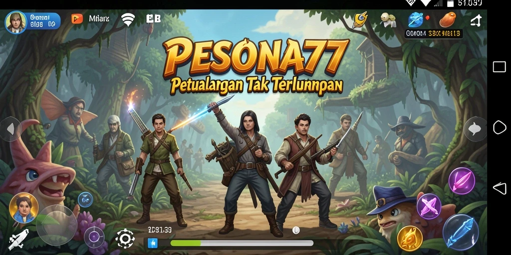 Screenshot PESONA77 menampilkan gameplay penuh aksi dan eksplorasi.