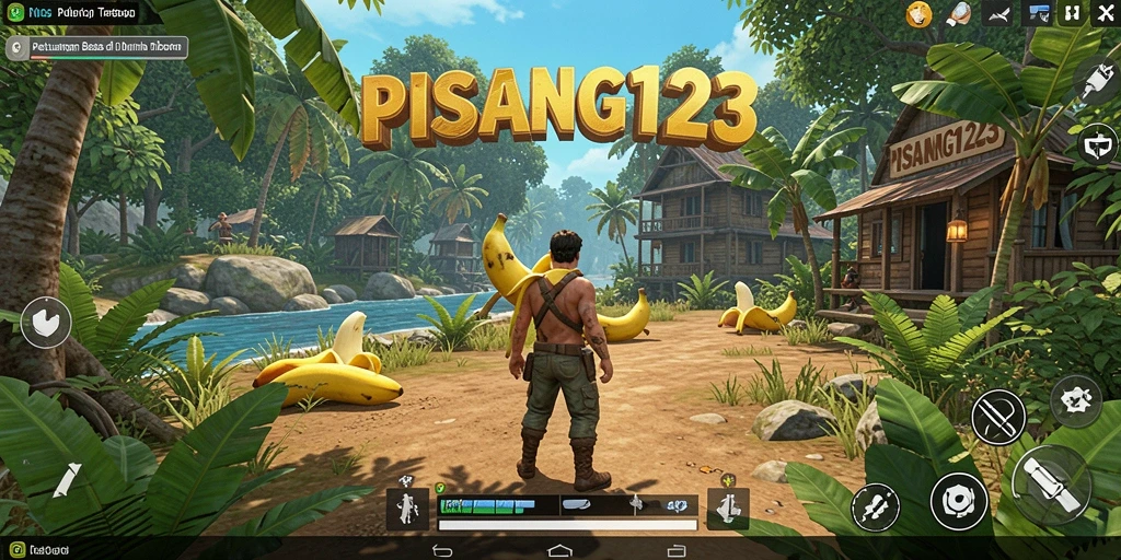 Screenshot gameplay PISANG123 yang menunjukkan petualangan seru di dunia terbuka.