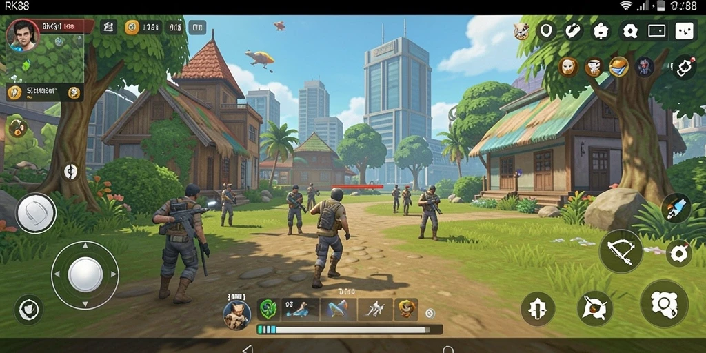 Tampilan screenshot RK88 yang menunjukkan gameplay Simulation yang mendebarkan.