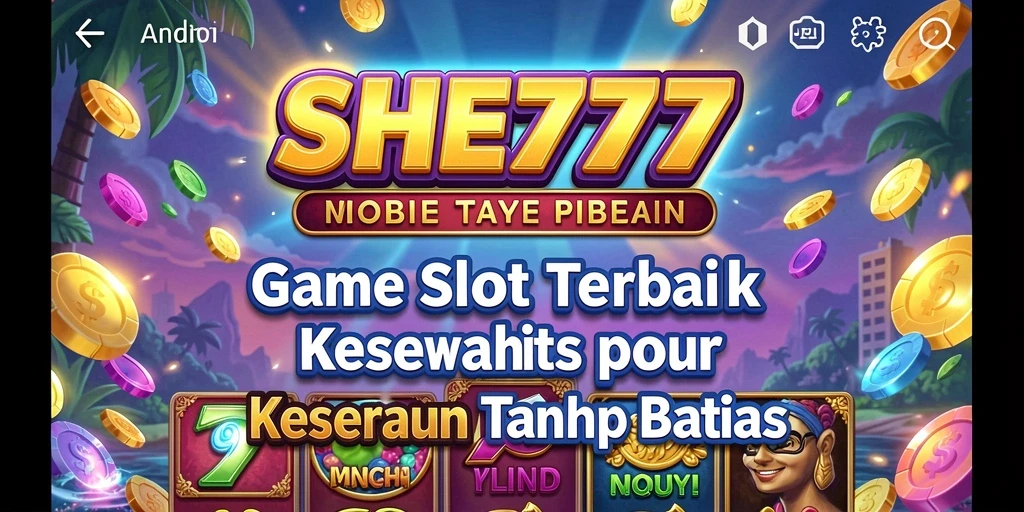 Tampilan gameplay menarik Slot SHE777 yang penuh warna.