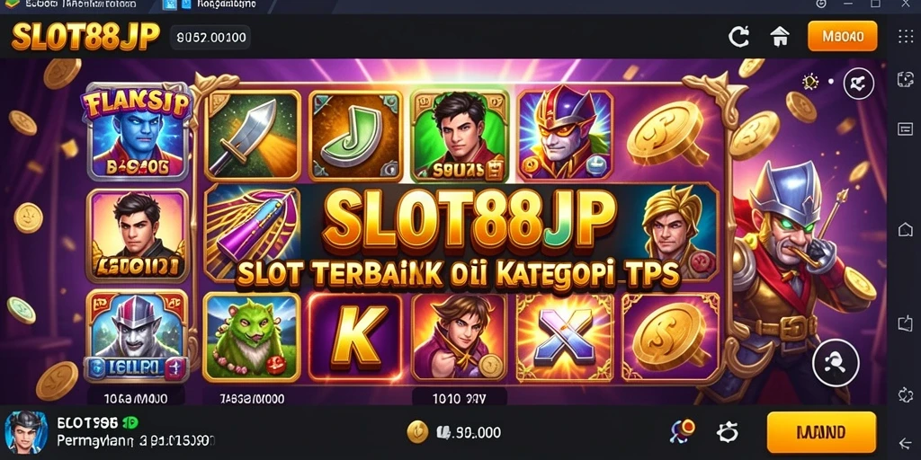 Screenshot utama SLOT88JP menampilkan gameplay slot yang seru.