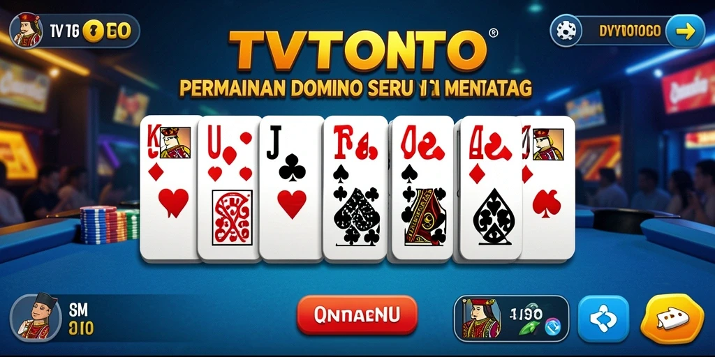 Tangkapan layar gameplay Domino yang seru dari TVTOTO.