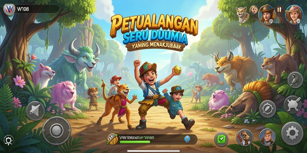 Tampilan menakjubkan dari gameplay petualangan di VW108.