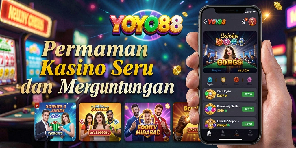 Screenshot gameplay YOYO88 menampilkan berbagai permainan Kasino yang menarik.